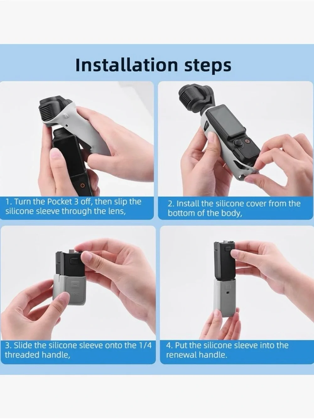 DJI Osmo Pocket 3 Silicone Cover - Pink
